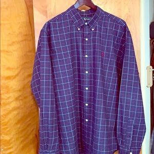 Polo Ralph Lauren woven LS BD shirt in a Navy.